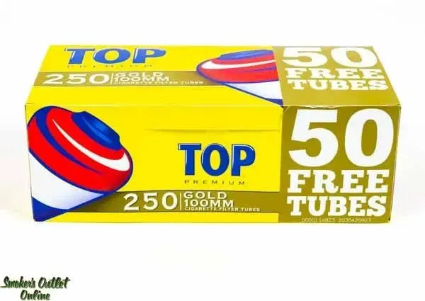 TOP Tubes 250 Count Gold 100MM