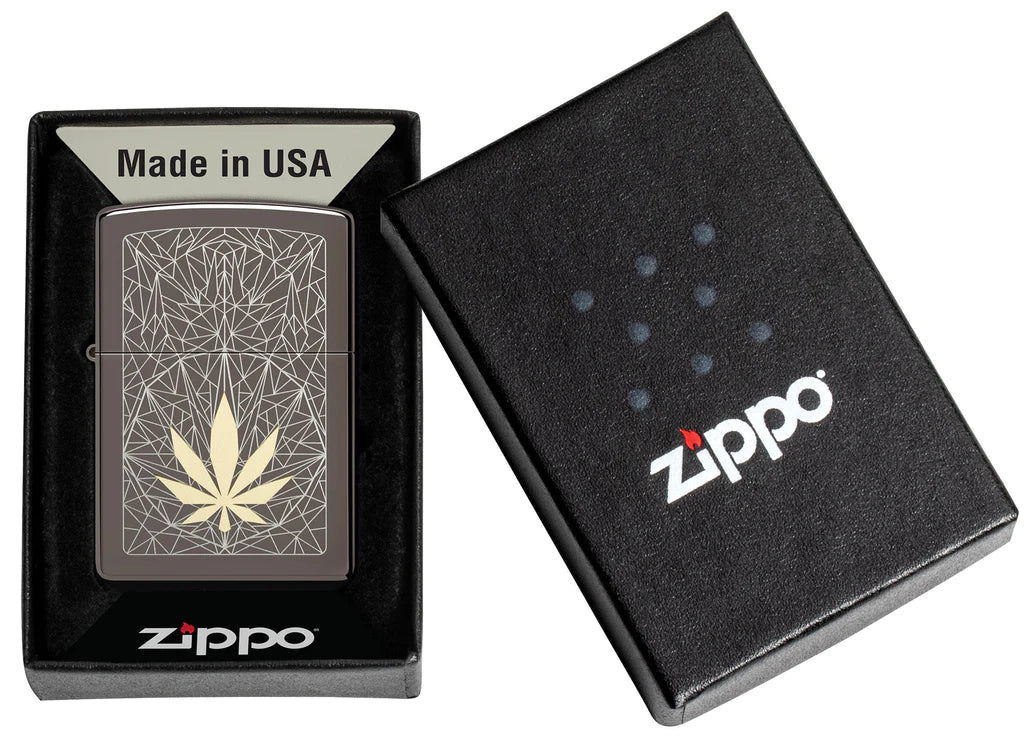 Zippo Lighter Cannabis Design