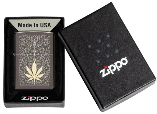 Zippo Lighter Cannabis Design