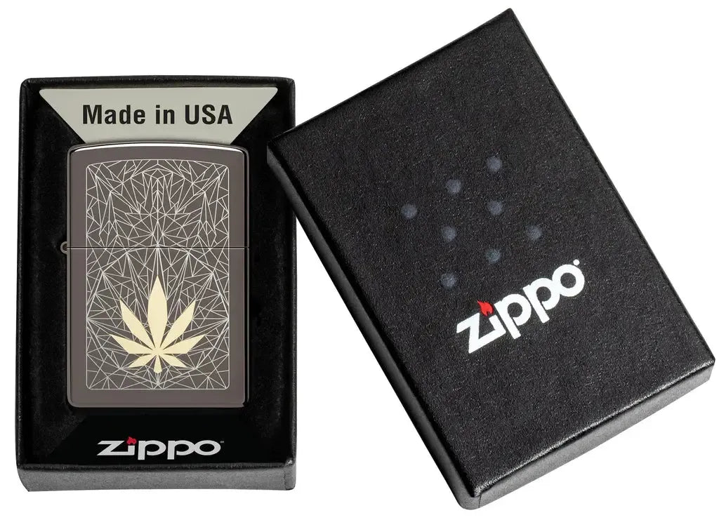 Zippo Lighter Cannabis Design