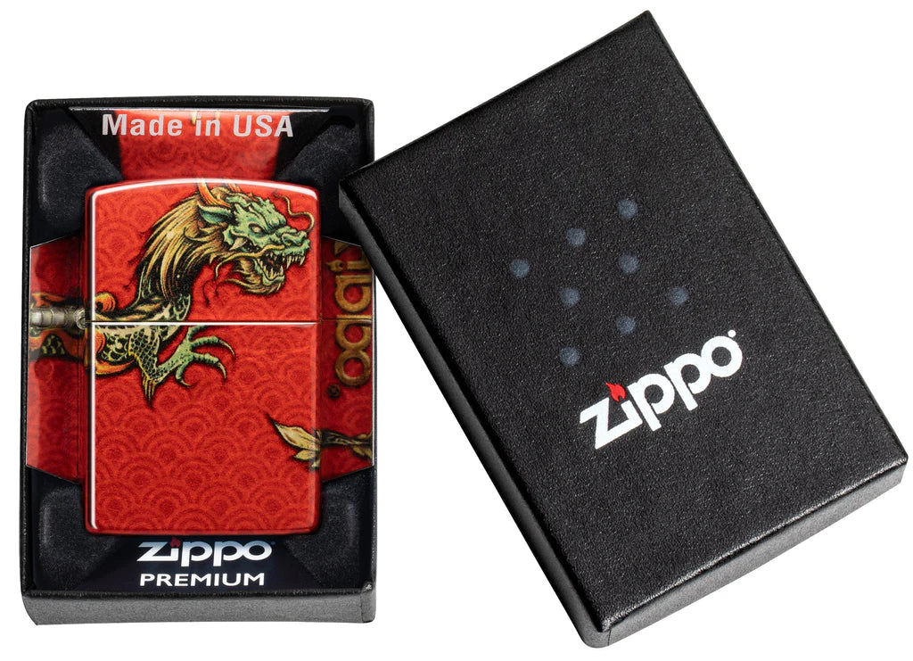 Zippo Lighter Dragon Design 2