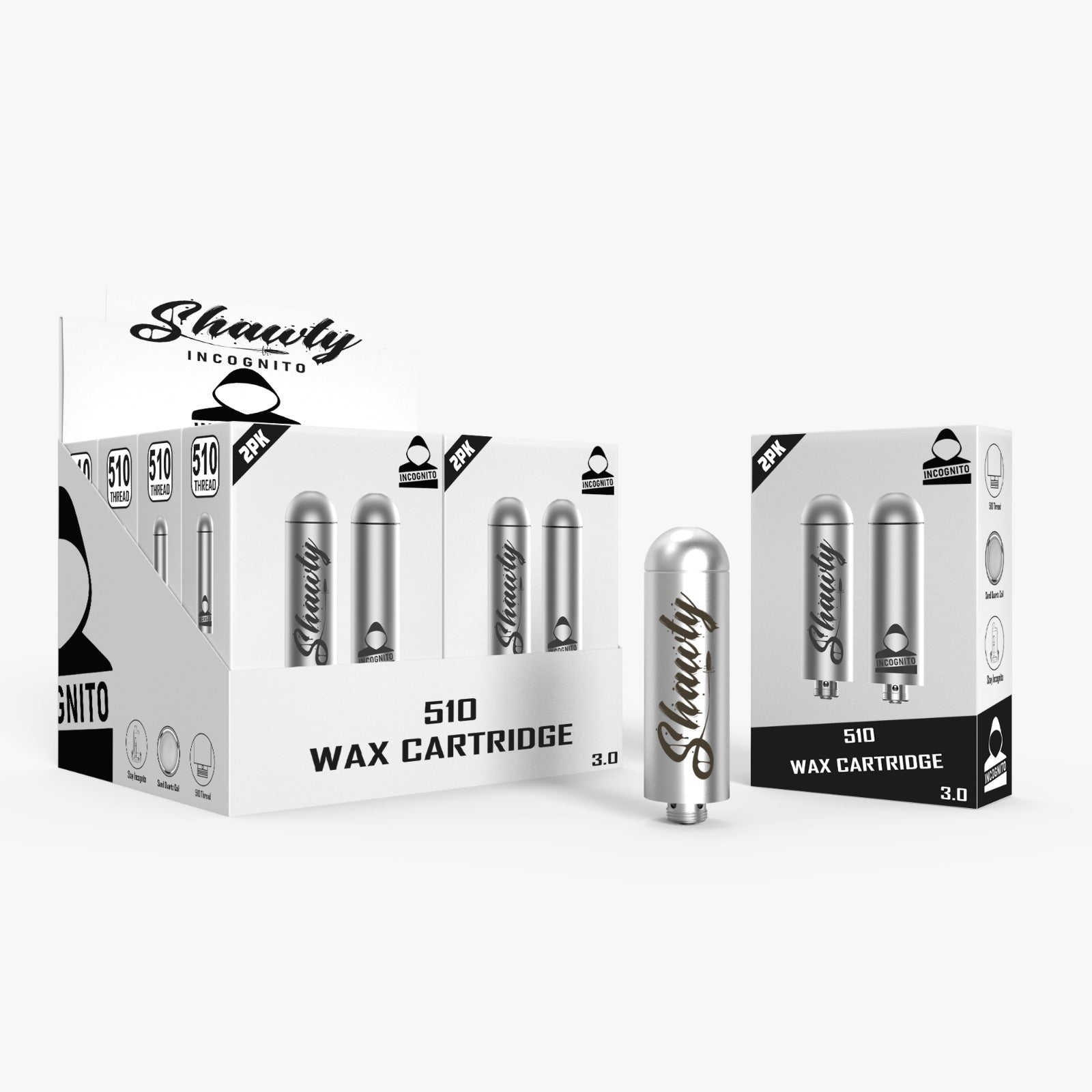 Incognito 510 Dab Cart Shawty Stainless Steel: The Ultimate Game-Changer in Discreet Vaping