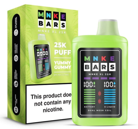 Discover the Unparalleled Vaping Experience with MNKE Bars XL 25k 0% Nicotine Disposable Vape
