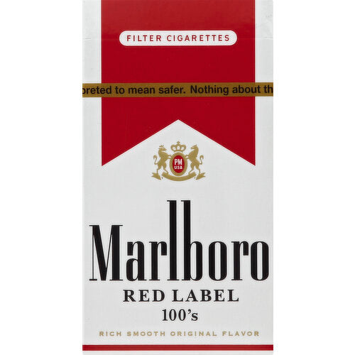 Marlboro Cigarettes 100's Red Label