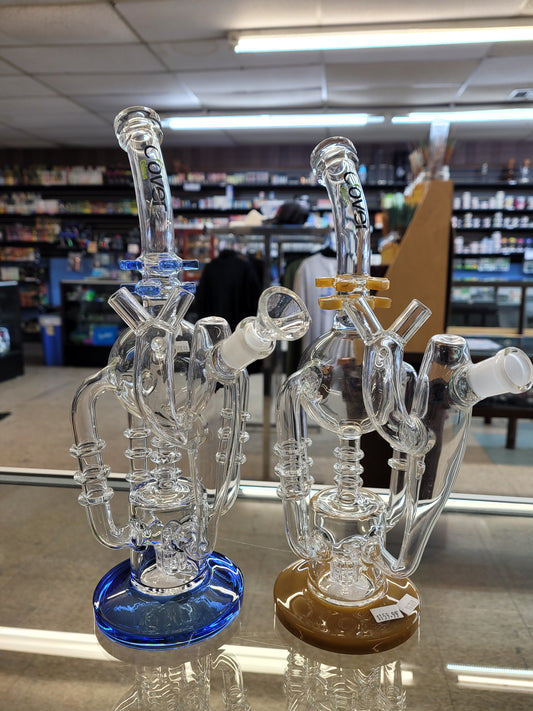 Waterpipe 12" Clover Glass Mix Color