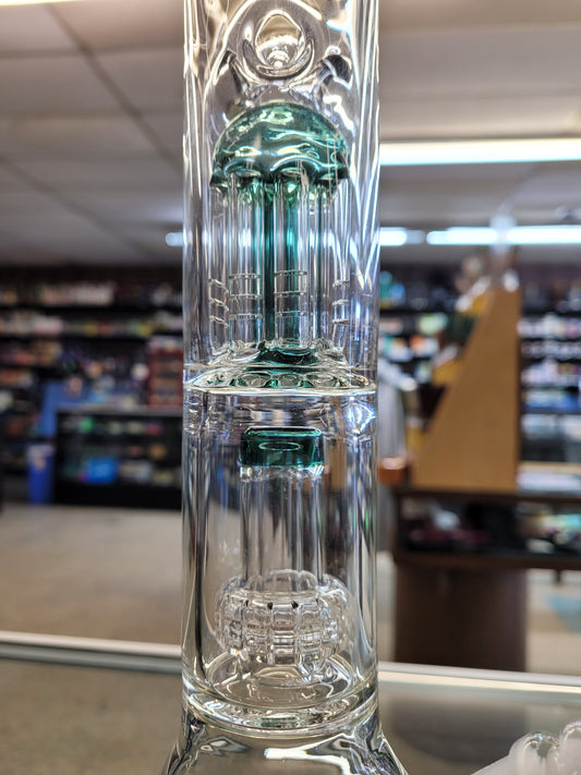 Waterpipe 16" Double Tree & Matrix Perc Beaker Mix
