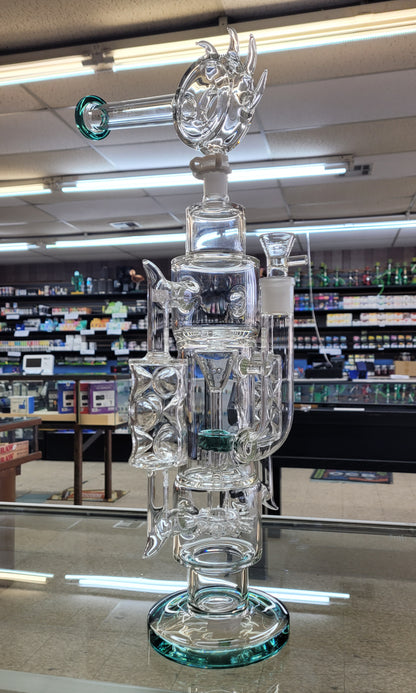Waterpipe 22" Lookah Dragon Head Dual Chamber