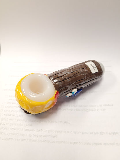 Handpipe 5" Art Deco Bee Hive Mix Color