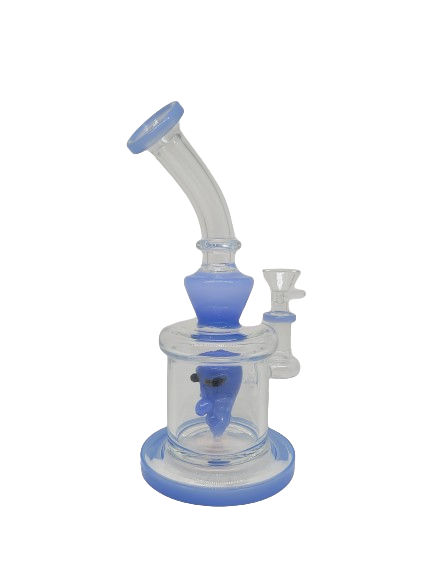 Waterpipe 8" Inliner Head Perc Bent Neck