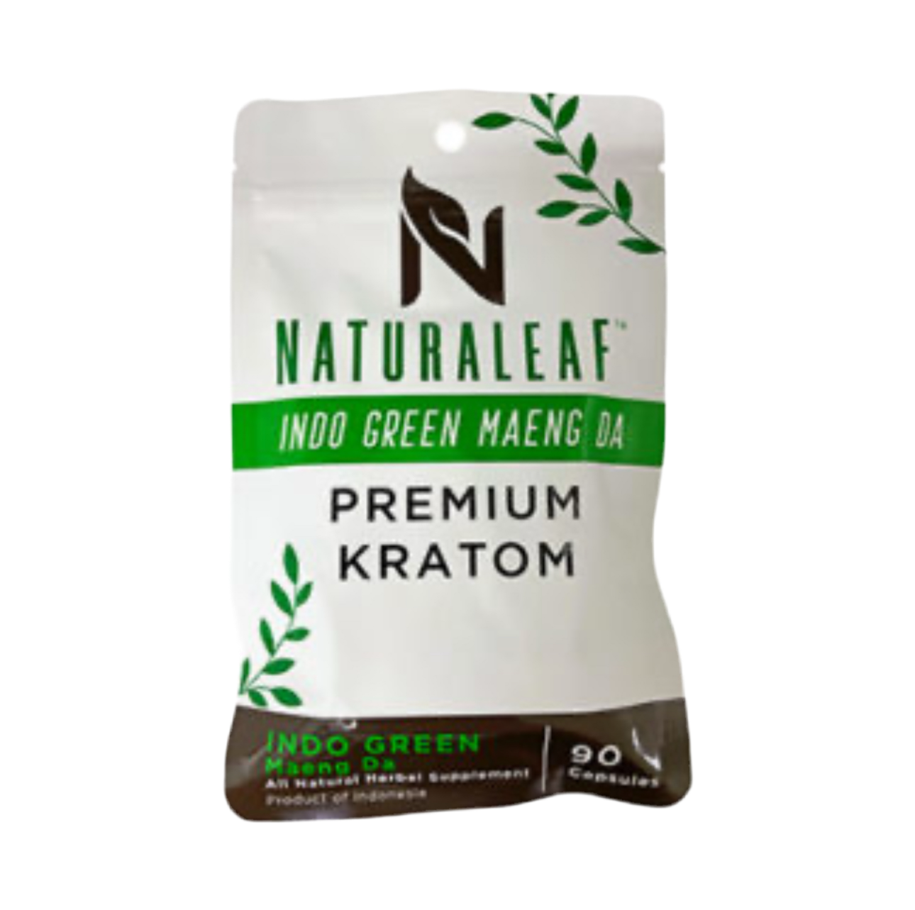 Naturaleaf Kratom Caps 90CT Indo Maeng Da Green