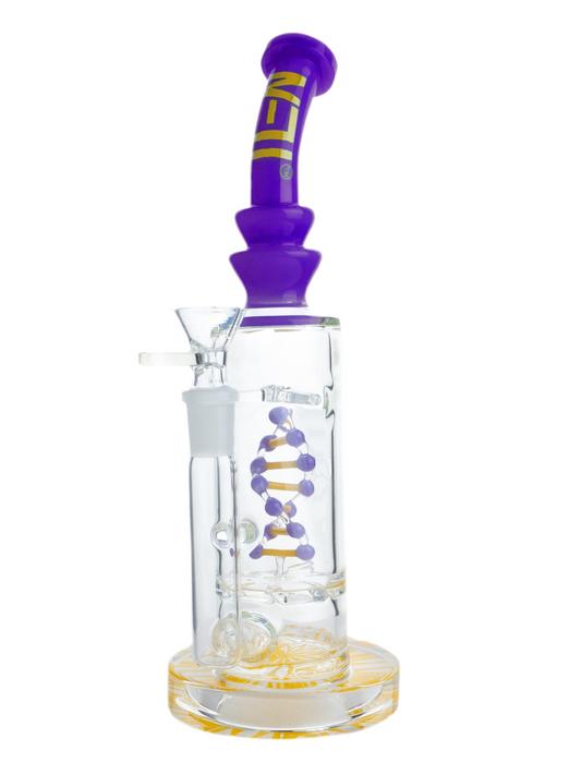 Neu Waterpipe 10" Tornado DNA Purple Brown