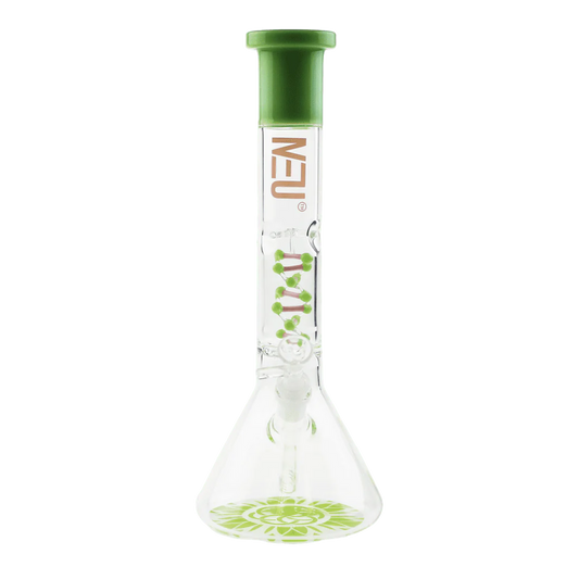 Neu Waterpipe 12" Beaker Tornado DNA Green