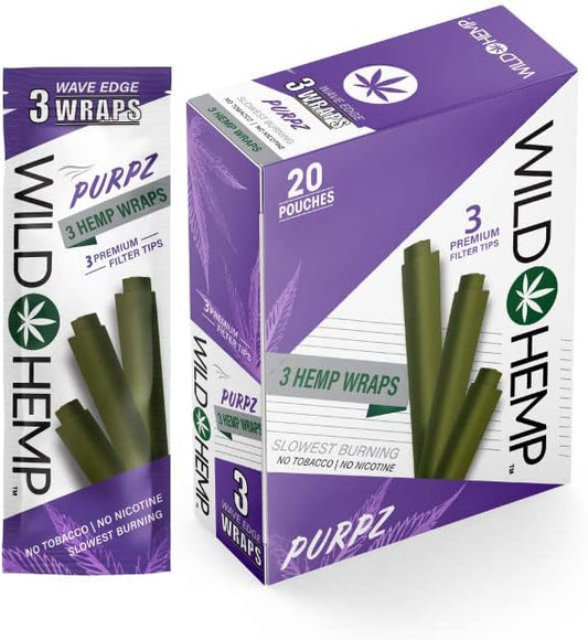 Wild Hemp Wraps 4CT Purpz