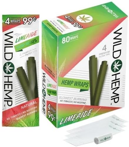 Wild Hemp Wraps 4CT Limeade