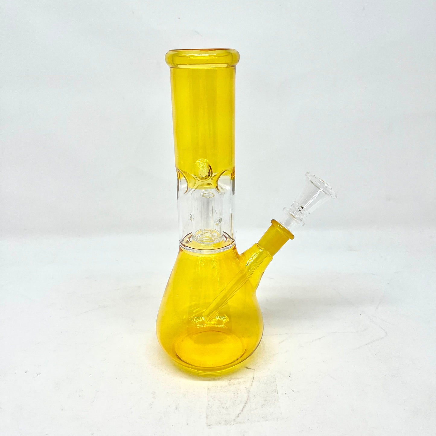 Waterpipe 8" Glass Beaker Mix Color Base & Top