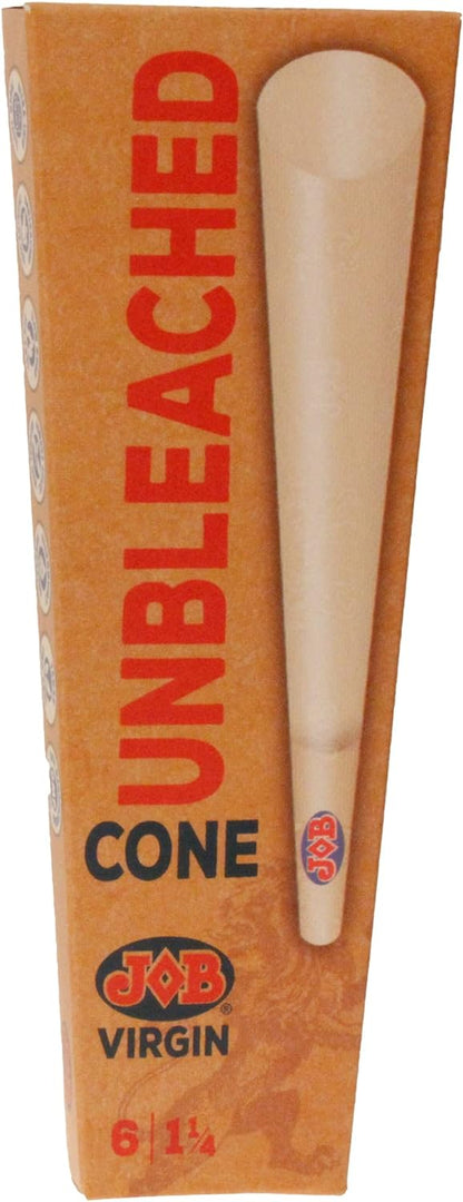 JOB Cones 1 1/4 Virgin 6 Count