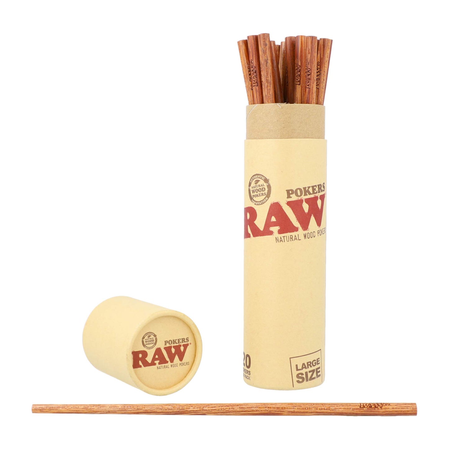 Raw Large Wood Poker 1CT