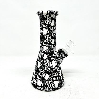 Waterpipe 7" Silicone Beaker w/ Graphics Mix