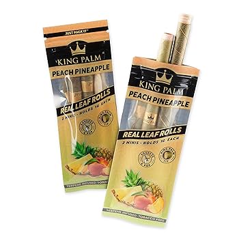 King Palm Mini Cones Peach Pineapple 1G 2 Count