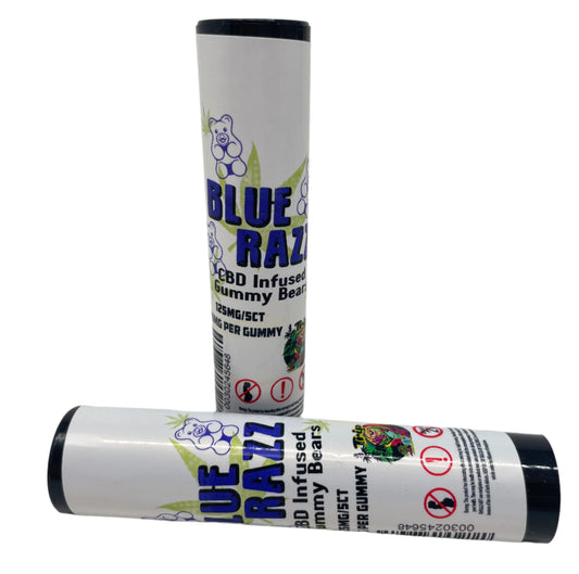 TRIP CBD 25MG Gummy Bears Blue Razz 5CT