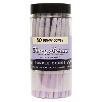 Blazy Susan Cones 50 Count 98MM Special Purple