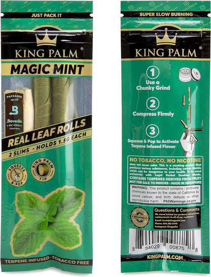 King Palm Cones Slim 2 Count Magic Mint