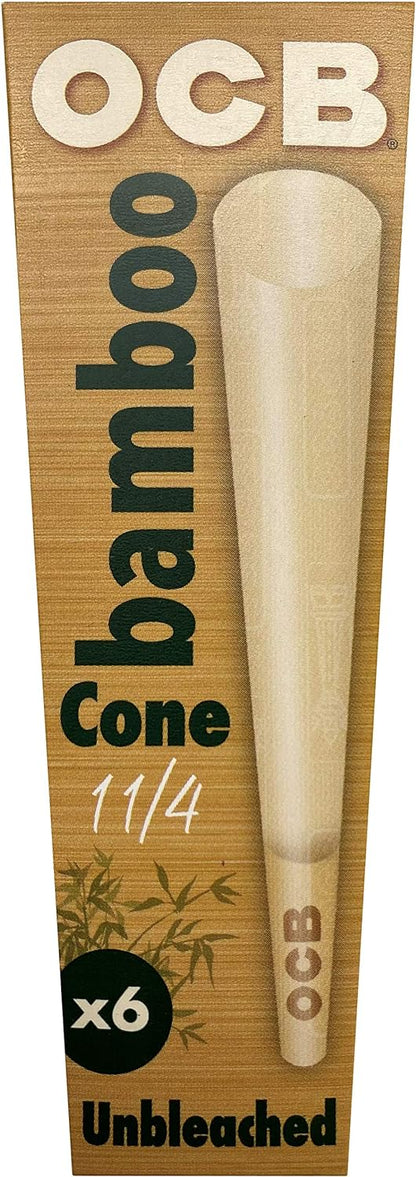OCB Cones 1 1/4 Bamboo 6 Count
