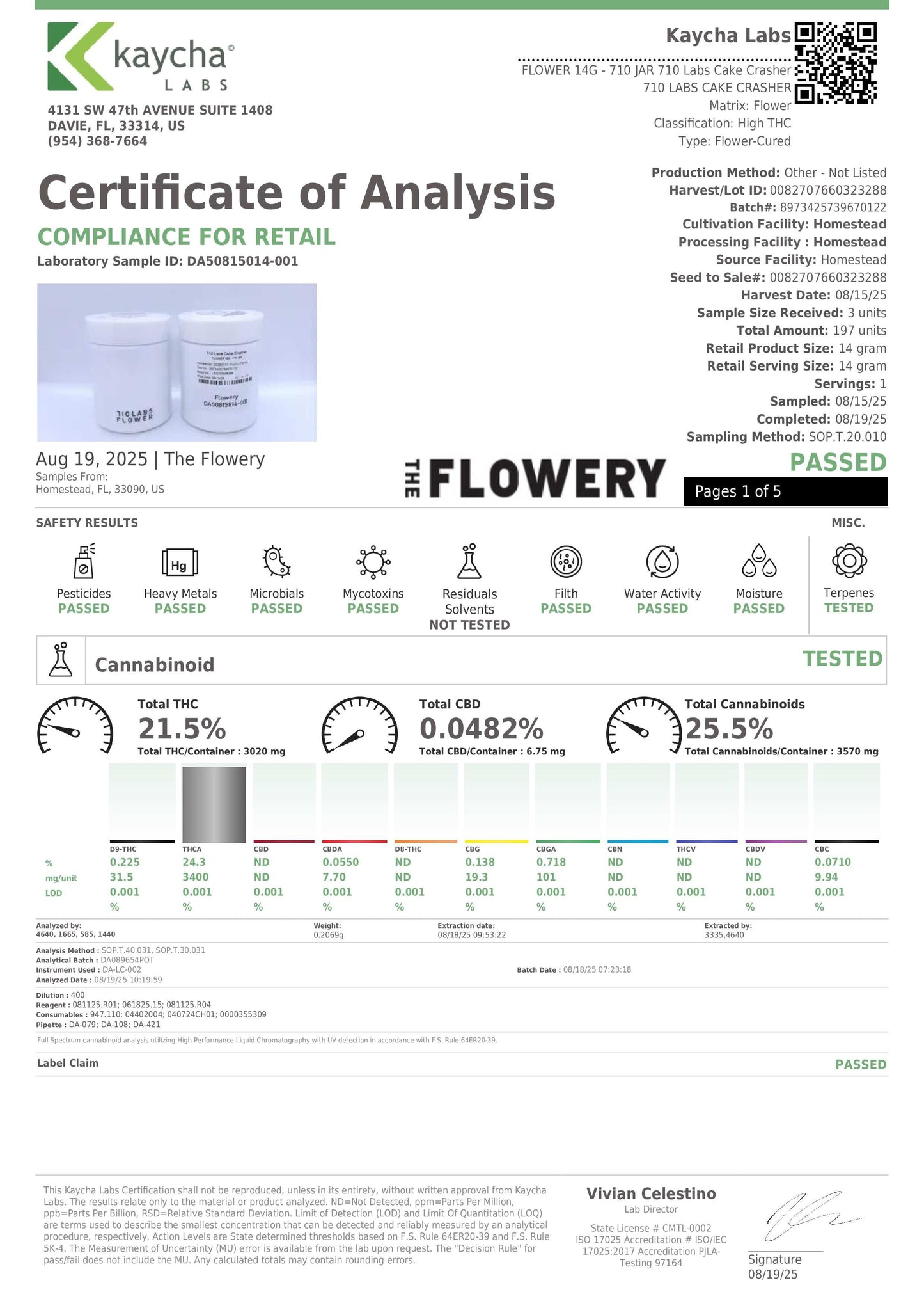 Trip THCA "Cake Crasher" Flower