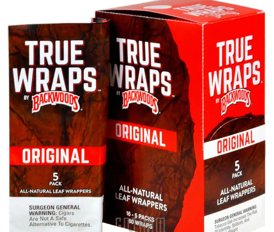 Backwoods True Wraps Natural Leaf – Best Smoke Shop