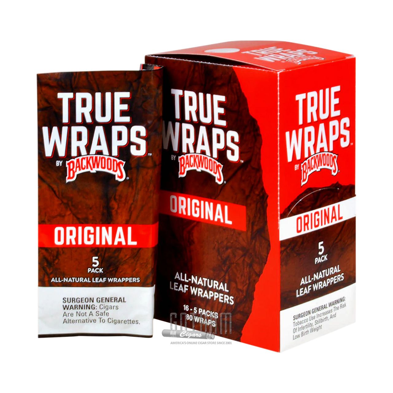 Backwoods True Wraps Natural Leaf