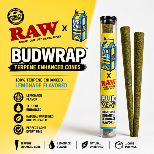 Raw x Lyrical Lemonade Cones Terpene Enhanced Budwrap