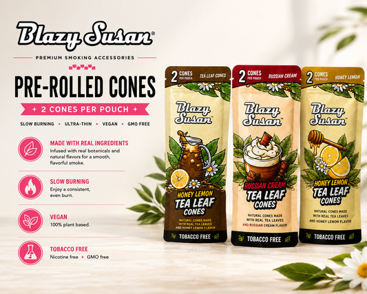 Blazy Susan Cones 2 Count Tea Leaf King Size