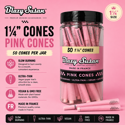 Blazy Susan Cones 50 Count 1 1/4 Pink