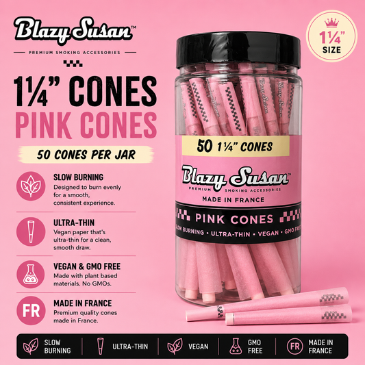 Blazy Susan Cones 50 Count 1 1/4 Pink