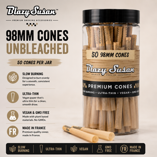 Blazy Susan Cones 98MM Unbleached 50 Count