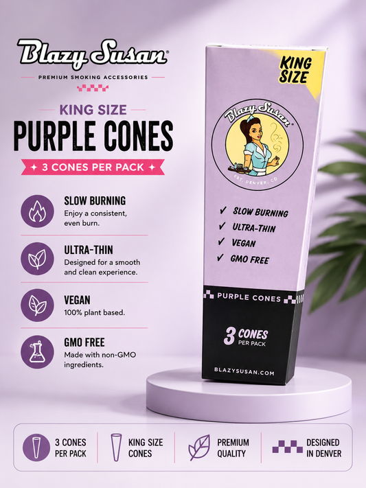 Blazy Susan Cones KING PURPLE 3 Count