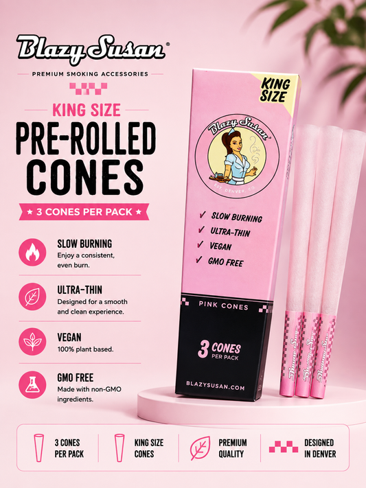 Blazy Susan Cones King Pink 3 Count