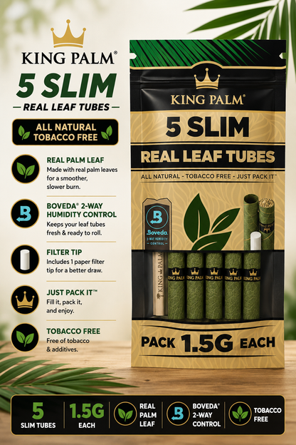 King Palm Cones Slim 5 Count