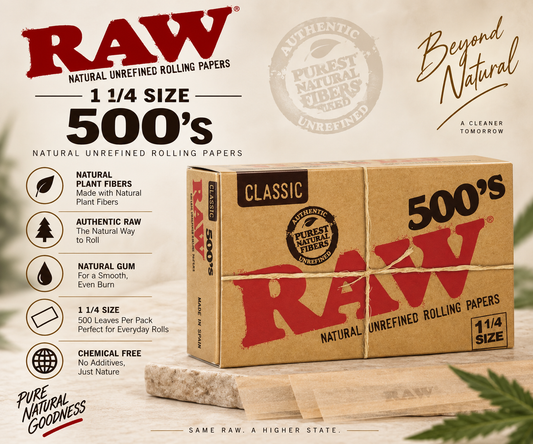 Raw Papers 1 1/4 Classic 500's