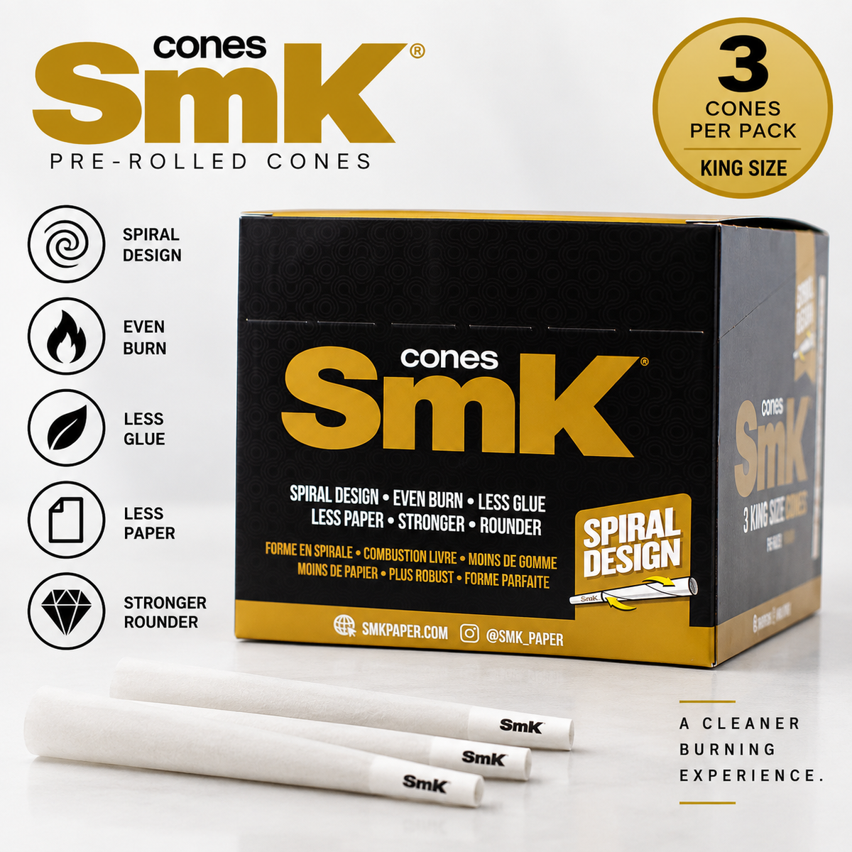 SMK Cones King 3 Count
