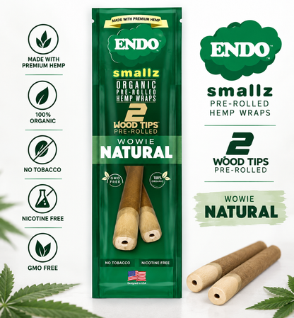 Endo Cones Smallz Wowie Natural 2 Count