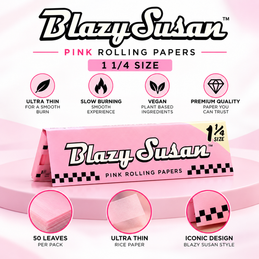Blazy Susan Papers 1 1/4 Pink