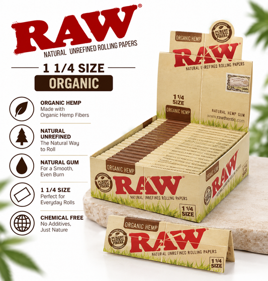 Raw Papers 1 1/4 Organic