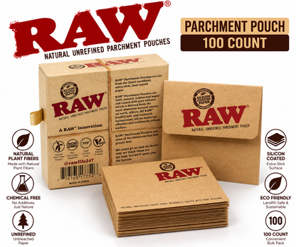RAW Papers Parchment Pouch 100 Count