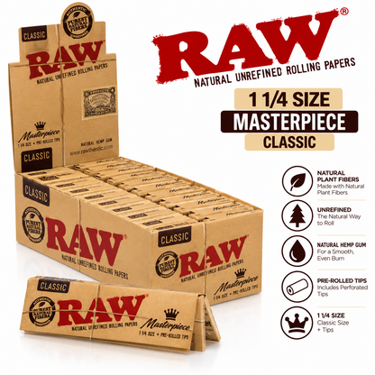 Raw Papers 1 1/4 Classic Masterpiece