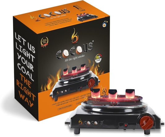 Cocous Black Coal Burner Party Size