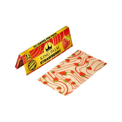 King Palm Papers Strawberry Flavored Hemp 1¼
