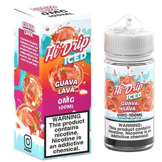 Hi Drip EJuice 100ML Iced Guava Lava 0MG