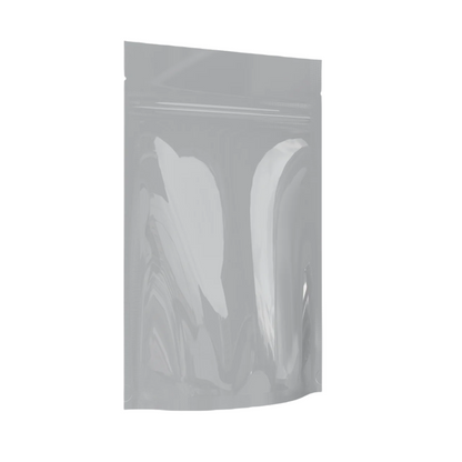 Mylar Bag 1/4OZ Opaque White Single Zipper Pinch