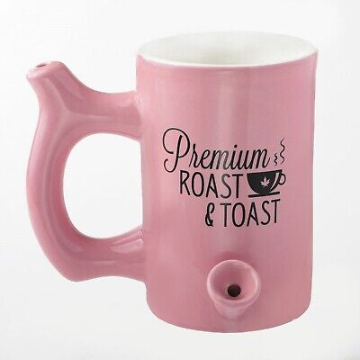 Handpipe Ceramic Mug L Pink